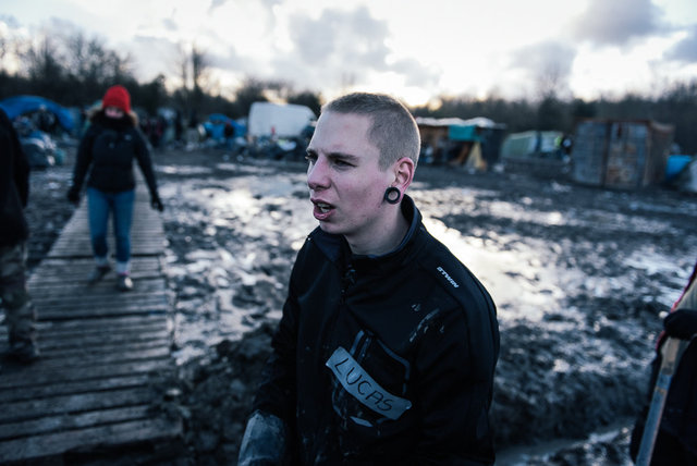 Grande-Synthe refugee camp.