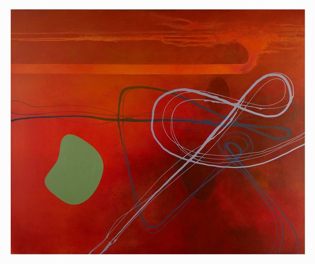 'Vermillion with Green Form'