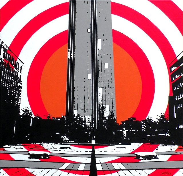 Empire of the sun, 60 x 60cm, akryl na płótnie, 2013