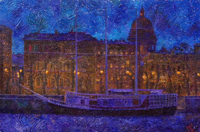 Noc w Petersburgu 60x90 olej płótno 2012