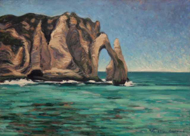 Etretat 2 olej płótno 70x50