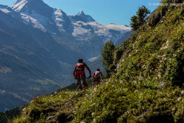 Grand Raid Switzerland, with view on the Matterhorn