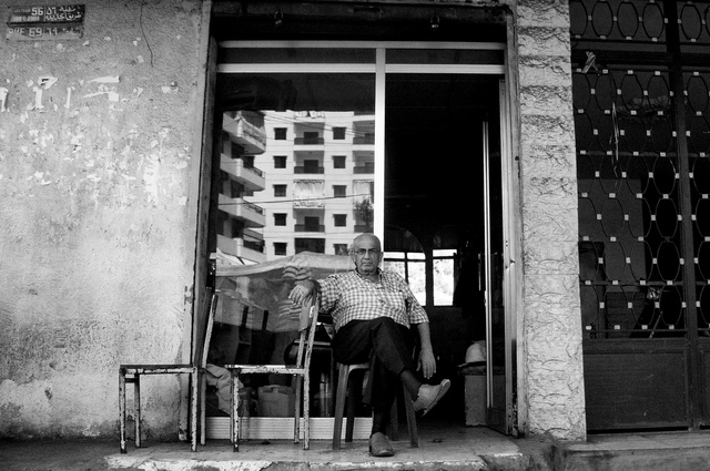 Man sitting and watching