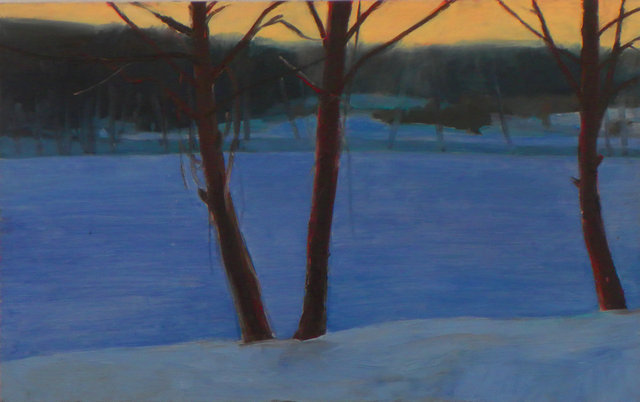 Drzewa 60x95 olej płótno