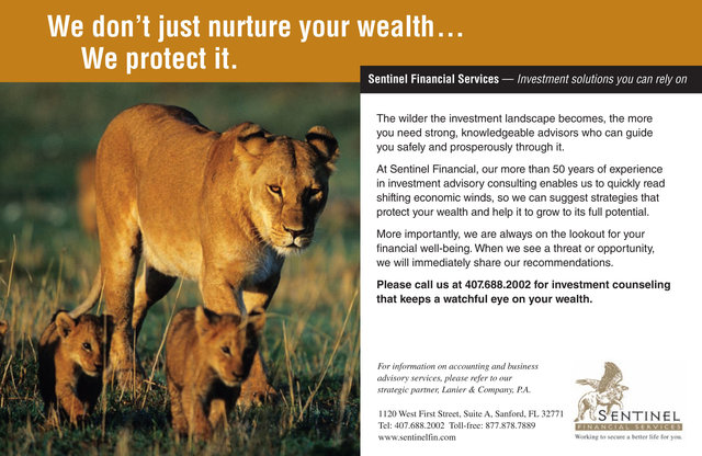 Sentinel Financial Advisors Ad