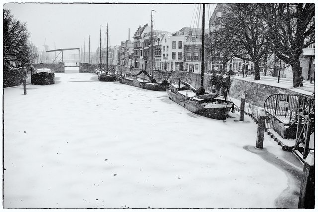 Delfshaven, Rotterdam in winter