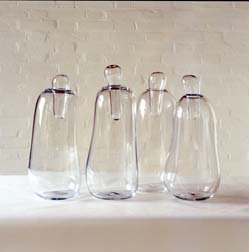 Four Glass Vases