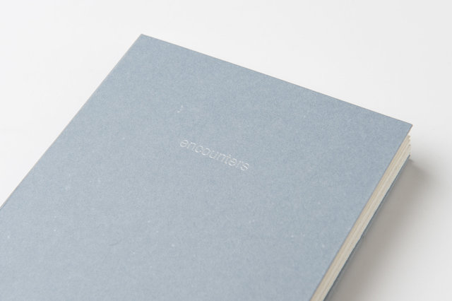 encounters, 33 pages, accordion book. Published by Datz Press in 2015. 