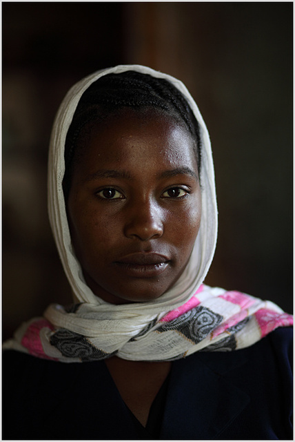 girl of galza village, sidamo region