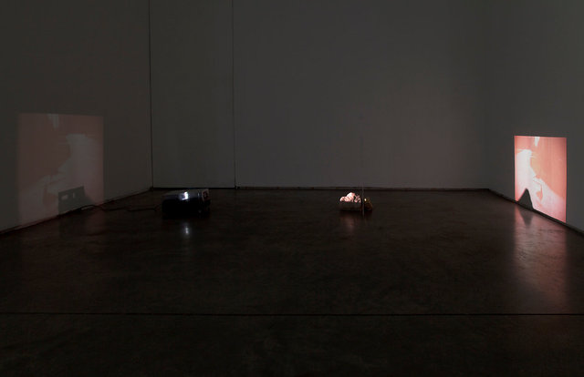 Detour (and Double), glass, 35mm slide projection, concrete, 2011 | Photo: Alexa Hoyer