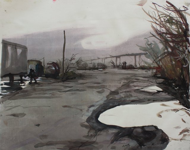 Access Road 22 x 29"