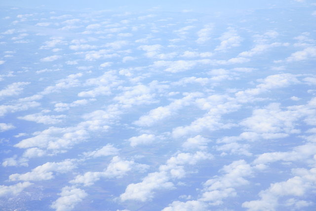 wolkenlucht van bovenaf