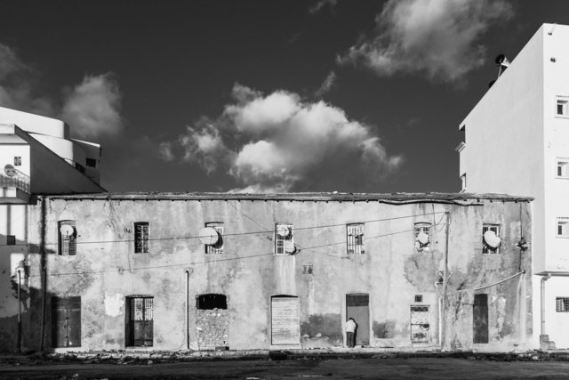 Arrière d’un immeuble au centre-ville d’el Kef, 2014.