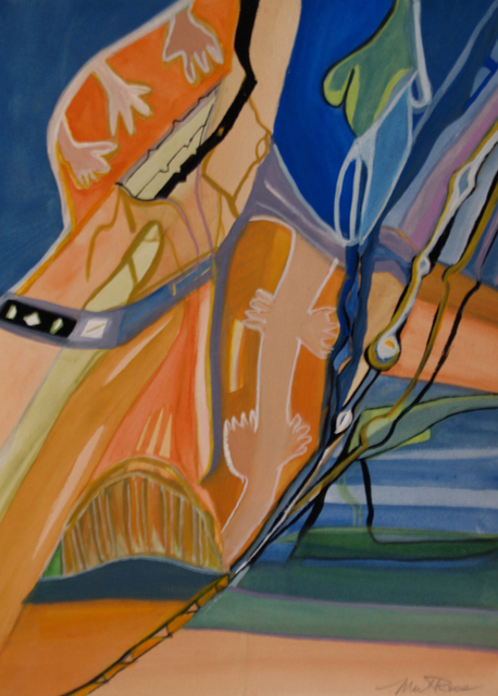 Child's Play, Mixed Media on Paper, 14"x10"