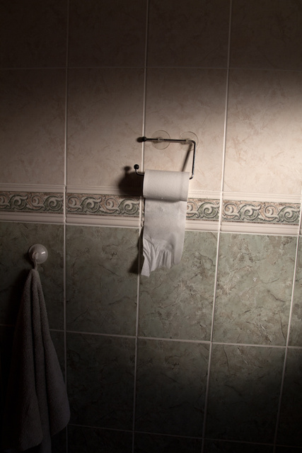 Every day the toilet roll and the wall are like different people