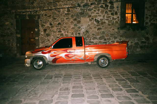 pimped pick up in a small street- san miguel.jpg