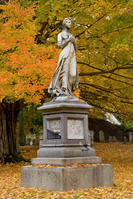 Victorian Sculpture at Forest Hills Cemetery