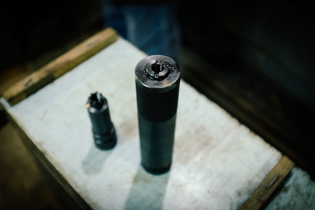 Silencer and flash suppressor for AK47.
