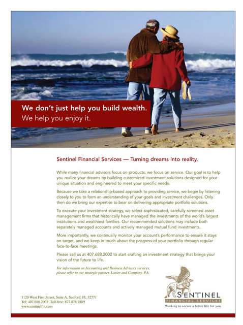 Sentinel Financial Services Ad