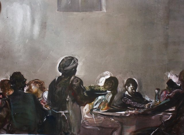 Caravaggio in a Tavern   22 x 30"