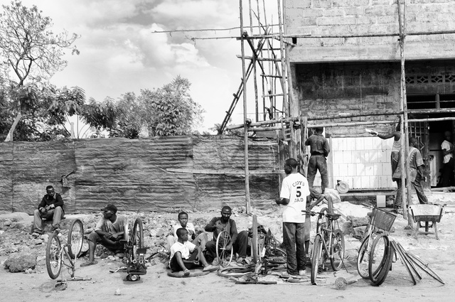 Boys and bycicles in Bukavu