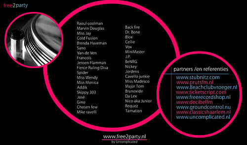 First webdesign for Free2Party