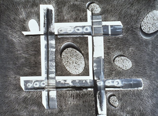 OBJECTS of UNKNOWN ORIGIN ii 50" x 66" Oil/Canvas Completed 1994 Private Collection