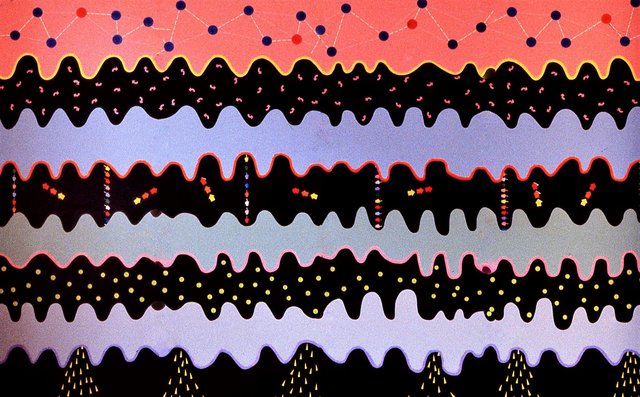 SOUND 60" x 96" Acrylic/canvas Completed 1981 Private Collection