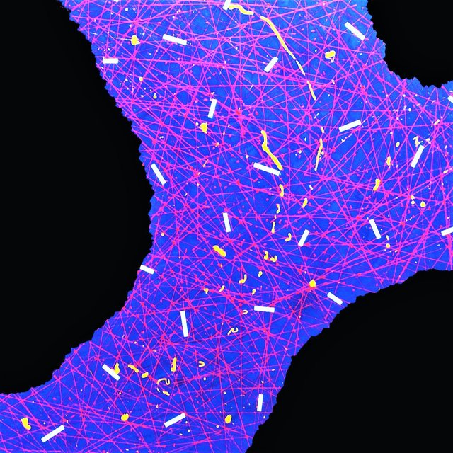 OPTICS Oil/Canvas 66" x 66" 1984 Private Collection