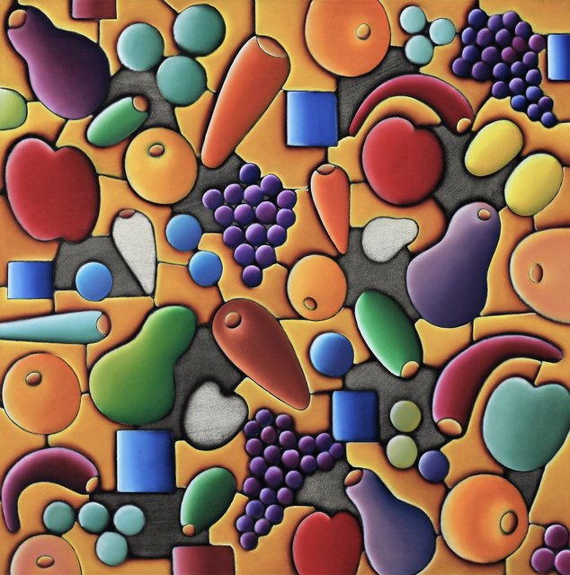 MIXED FRUIT 40" x 40" Oil/Canvas