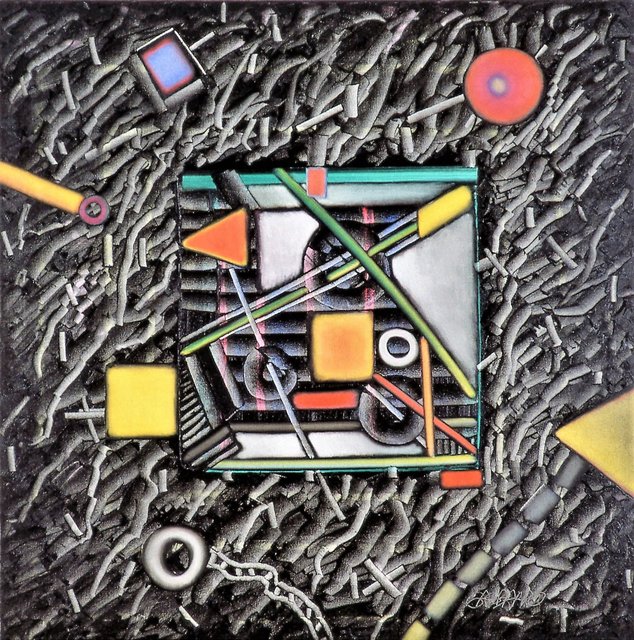 MAGIC BOX Oil/Canvas 54" x 54" Private Collection