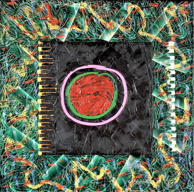 Oil/Canvas 28" x 28" 1990 Private Collection