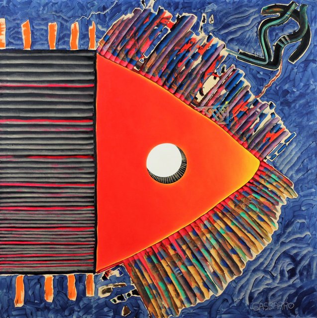 POINT HOLE 64" x 64" Oil/Canvas Completed 1993