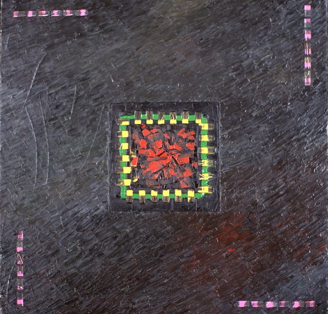 28" x 28" Oil/Canvas Completed 1990 Private Collection