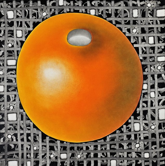 ORANGE 34" x 34" Oil/Canvas