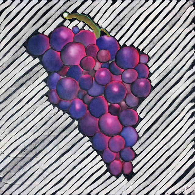 PURPLE GRAPES 24" x 24" Oil/Canvas