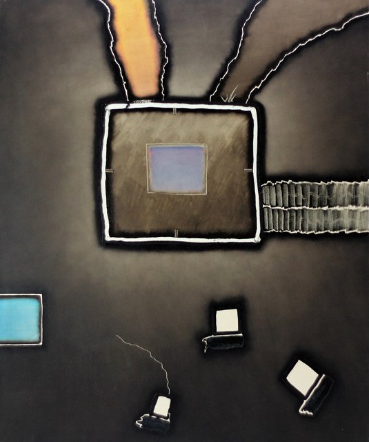 TRANSMITTED 60" x 50" Oil/Canvas 2000