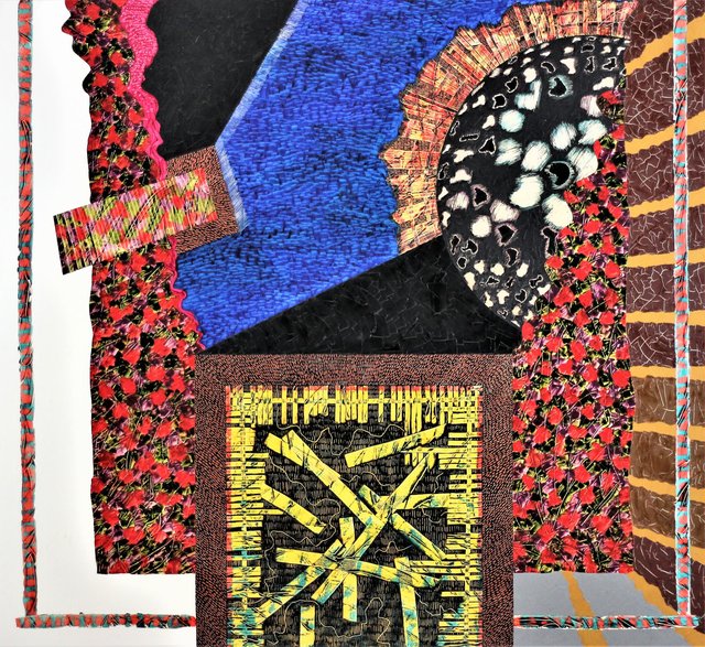 FIRE SIDE CHAT-OTHER WORLD 66" x 72" Oil/Canvas Completed 1989