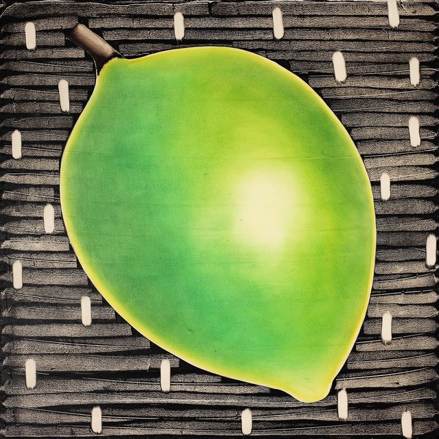 LIME SHAPE 24" x 24" Oil/Canvas