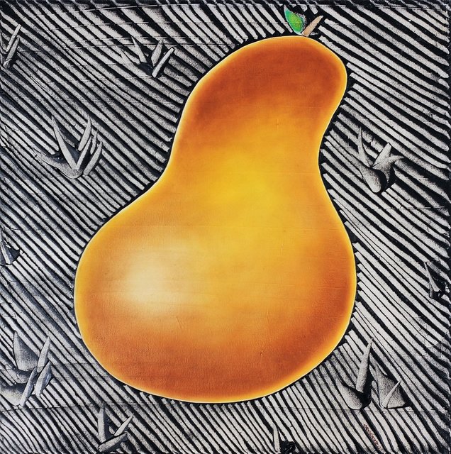 PEAR SHAPE 24" x 24" Oil/Canvas