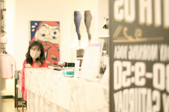 Mina, manager of lululemon Japan, January 2021