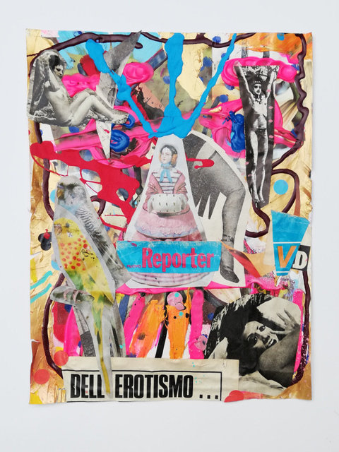 Reporter Dell Erotismo 22 X 28,5 cm Mixed media Unique