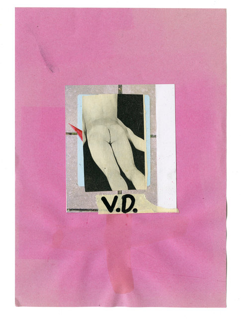 Fesses, 2019 22 cm X 29,7 cm Mixed media Unique
