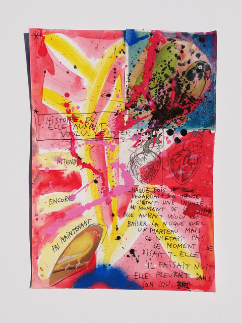 Pas Maintenant 21 X 30 cm Mixed media Unique