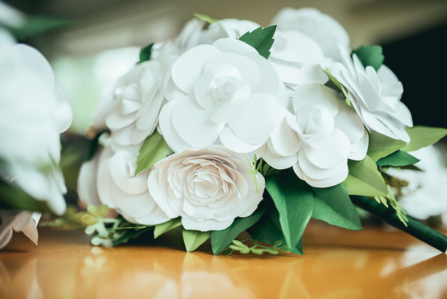 paper wedding bouquet