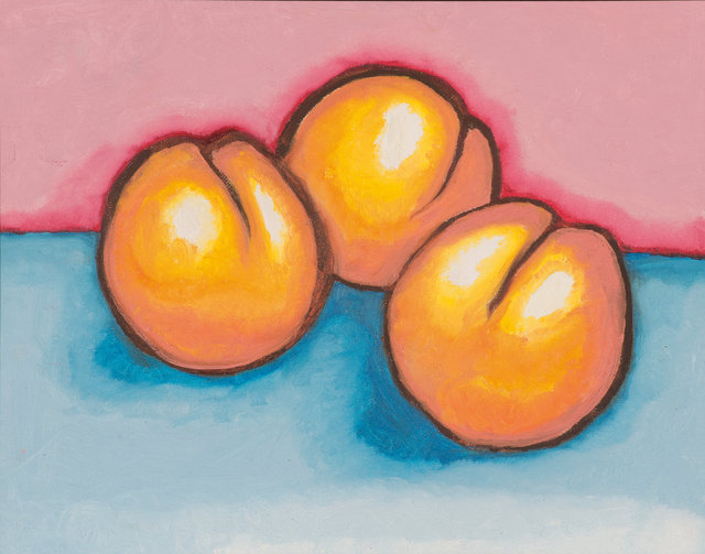 #202.Peaches with CLC. 2004. Oil on board. 11x14.jpg
