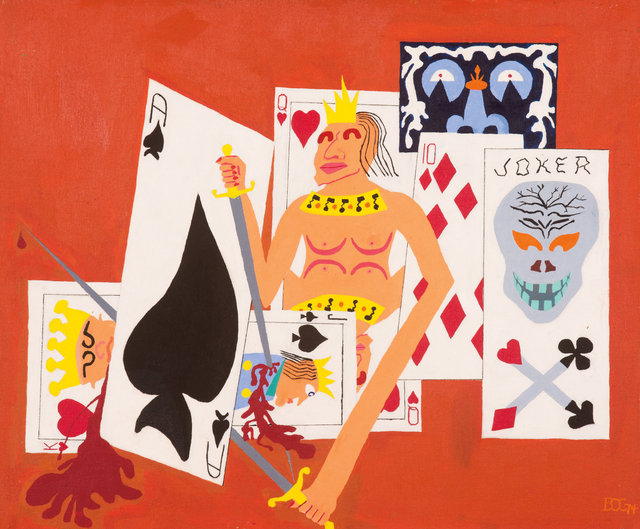 #155.Liars Poker.1974.Acrylic.20x24.jpg.jpg