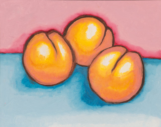 #202.Peaches with CLC. 2004. Oil on board. 11x14.jpg