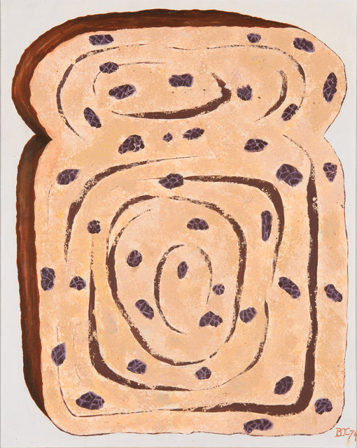 #79.Raisin Bread #1.1974.Acrylic.18x24.jpg.jpg