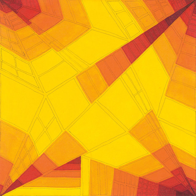 #98.Orange to Red.1975.Acrylic Ink on canvas.22x22.jpg.jpg